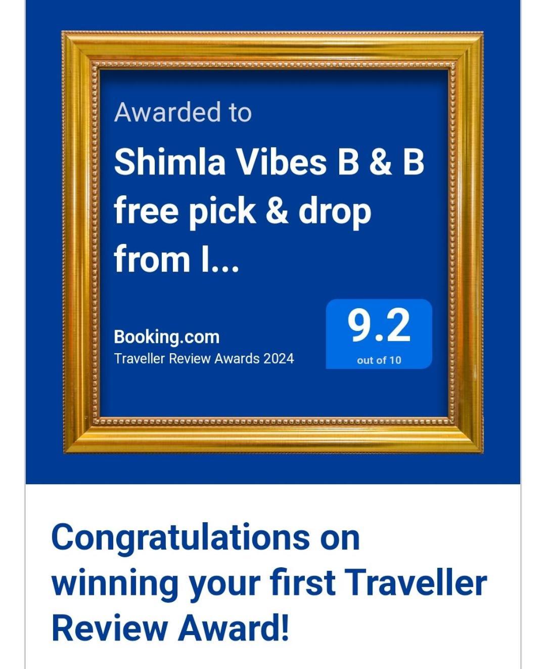 Shimla Vibes B & B Free Pick & Drop From Isbt Shimla Exterior foto